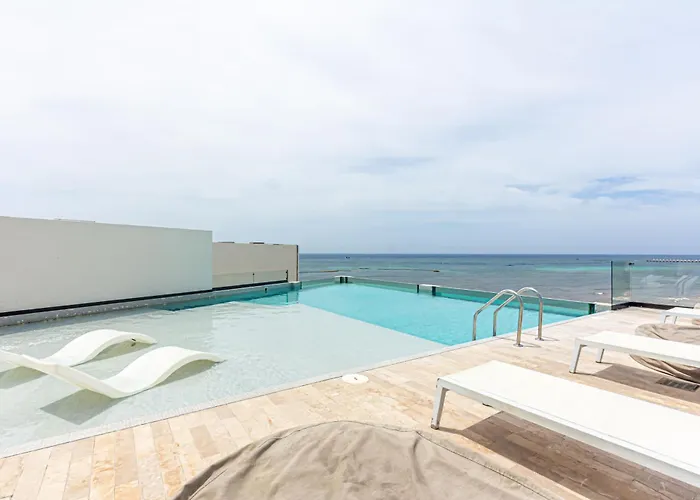Apartamento Right On The Beach, Gym, Location, Private Plunge Playa del Carmen